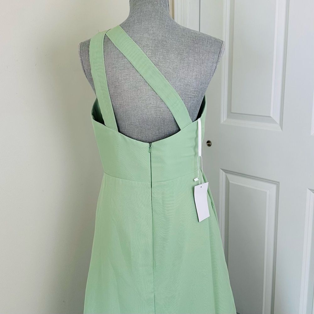 Source Unknown Mint Green Asymmetrical Dress - image 9